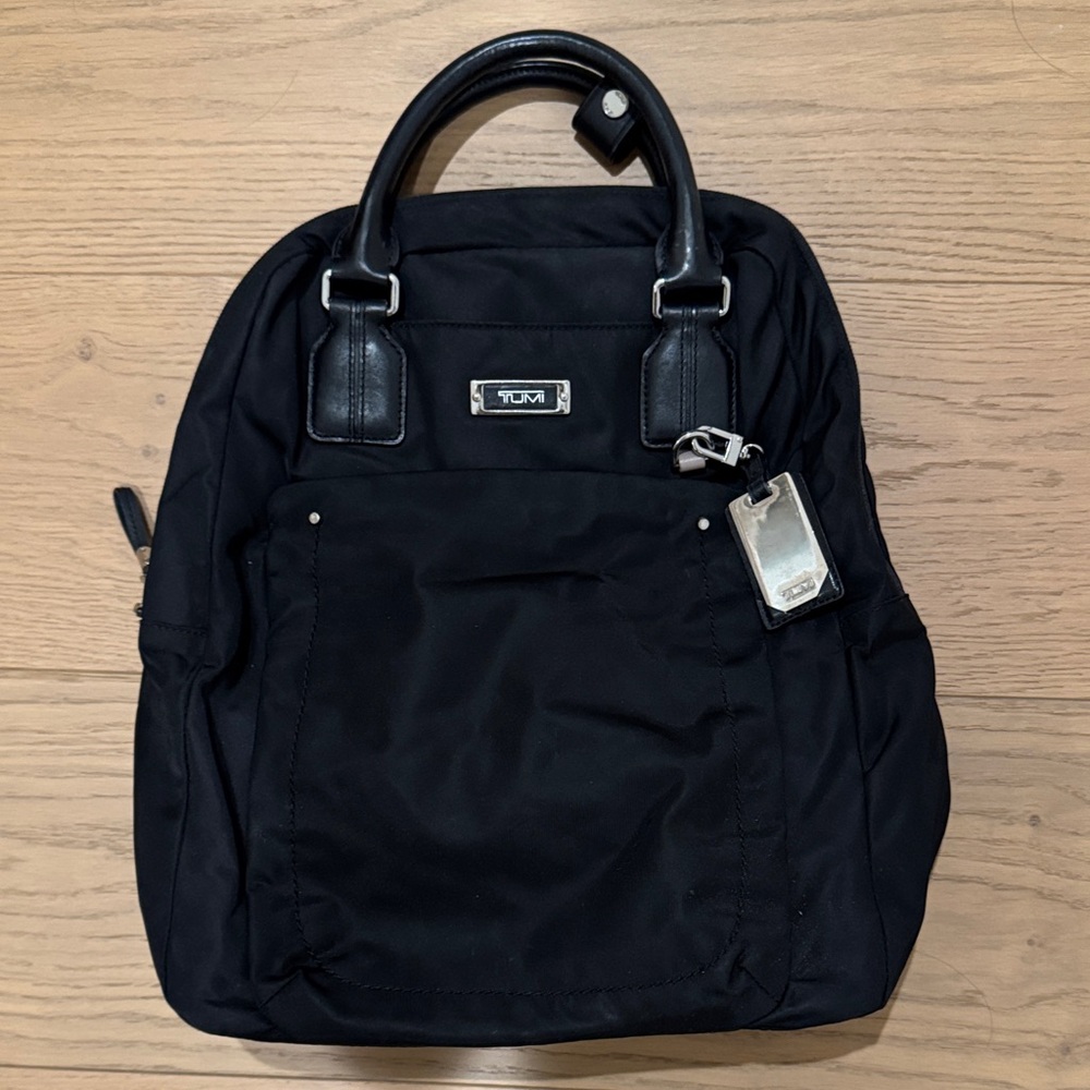 TUMI Black Backpack for Men